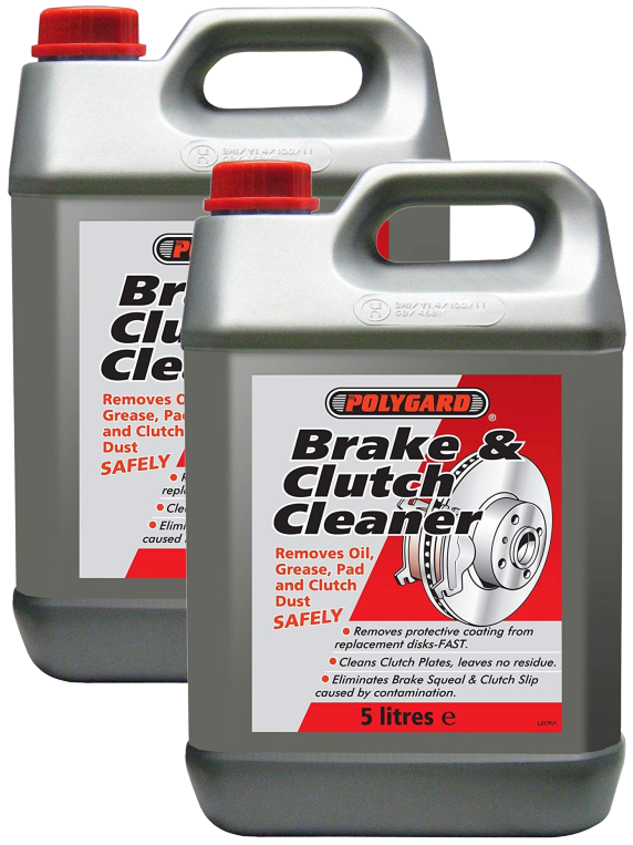 2x Polygard Brake & Clutch Cleaner Removes Oil, Grease, Dust