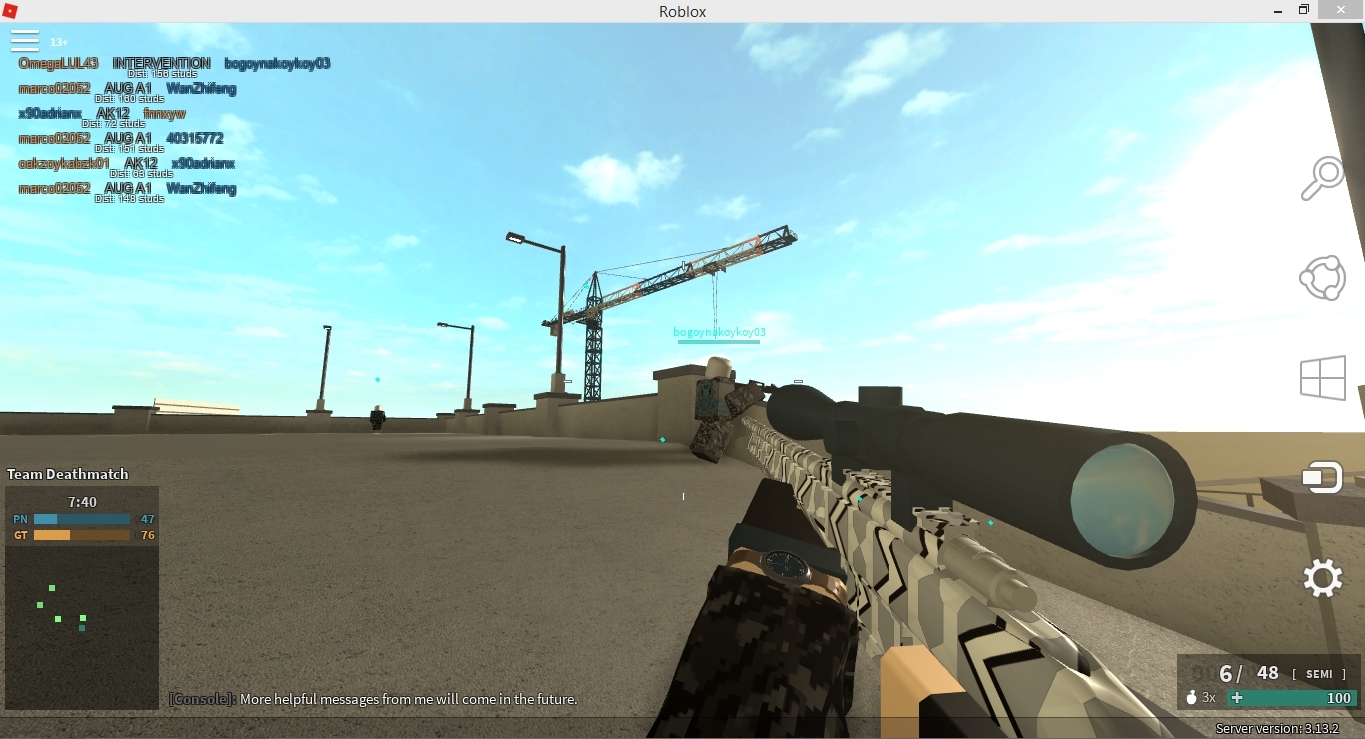 Re Release External Crosshair For Roblox Games - ak12 roblox codes