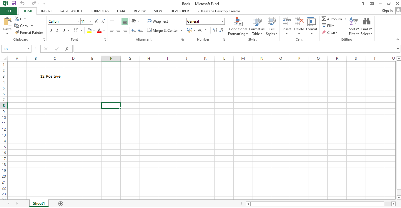 Screenshot of an Excel formula performing the If Statement