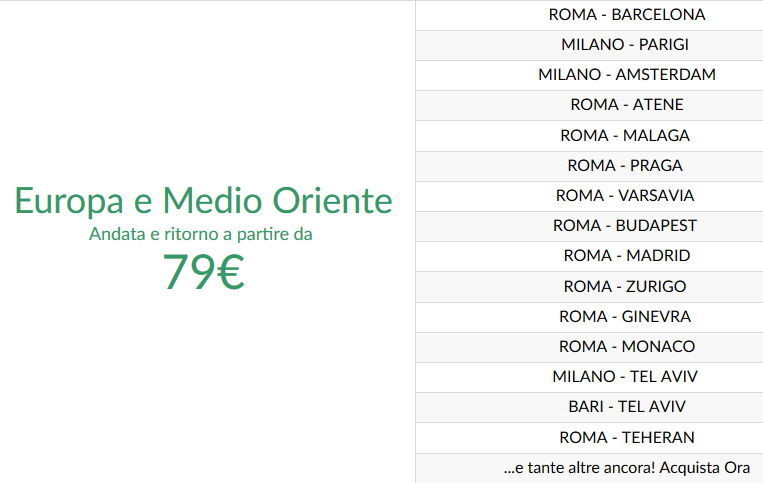 Guarda qui le offerte voli Alitalia!