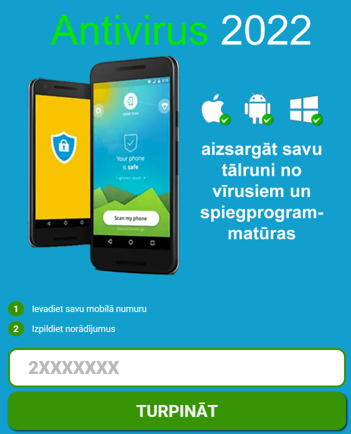 [click2sms] LV | Antivirus’22 Blue 