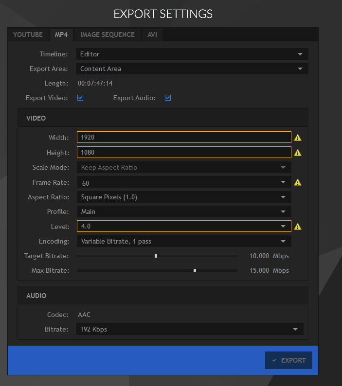 hitfilm pro advance a frame