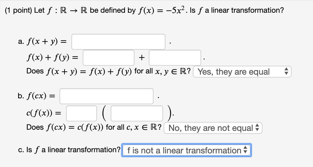 Solved 1 Point Let F R R Be Defined By F X 5x2 I Chegg Com