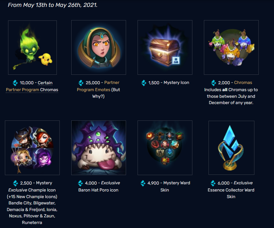 Lol Essence Emporium 2025 Schedule