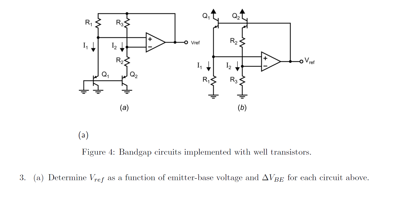 Solved Determine V_ref as a function of emitter-base | Chegg.com