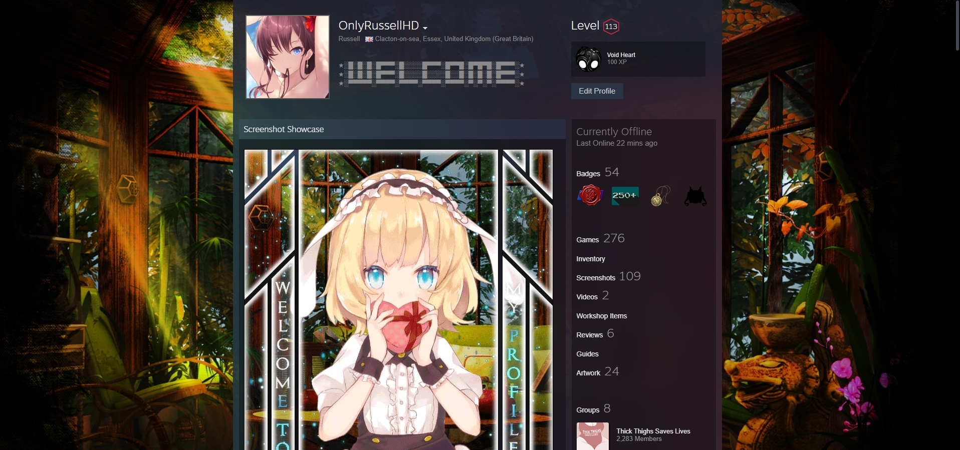 why doesnt the profile background fully cover my screen? : r/Steam