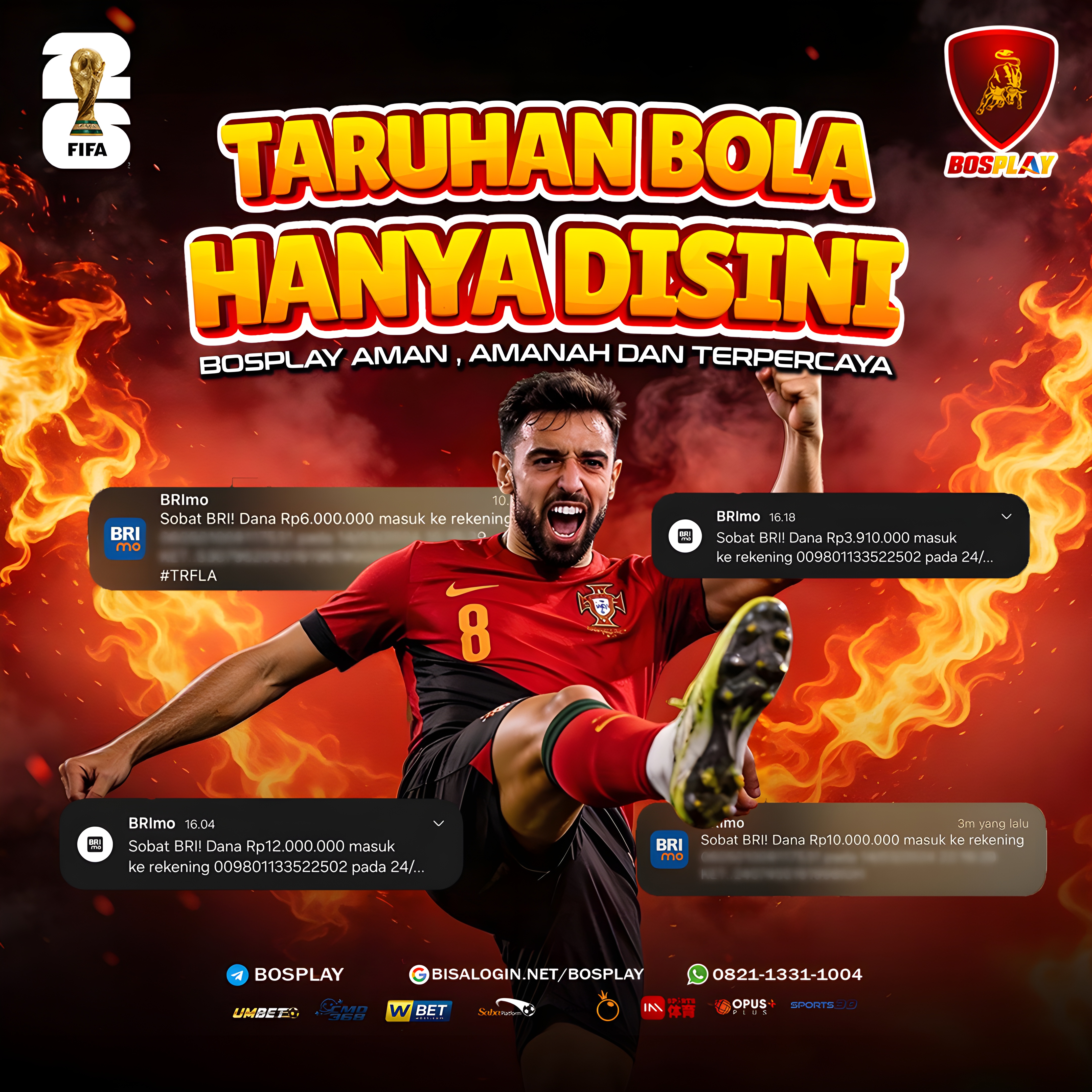 BOSPLAY > Situs Judi Bola Online Mix Parlay Terpercaya 2026