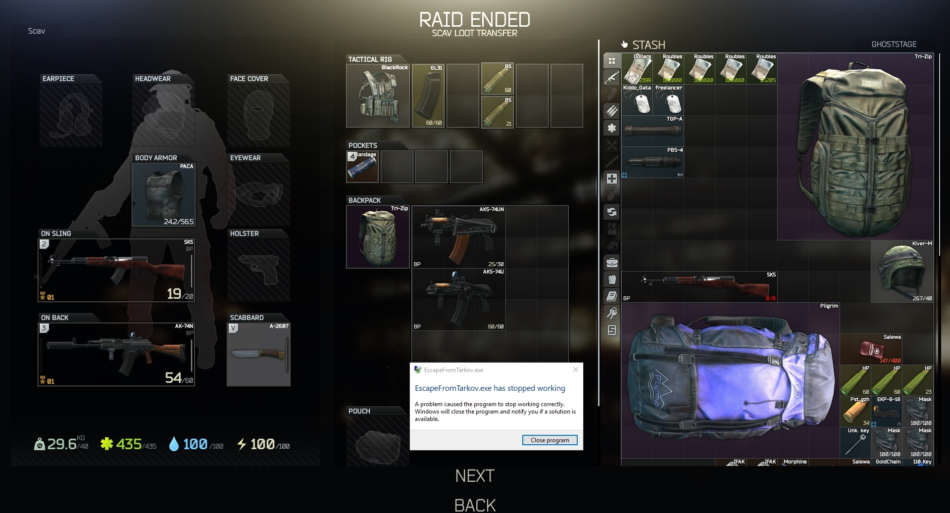 Just Lost So Much Loot Annoyed Isn t The Word EscapefromTarkov