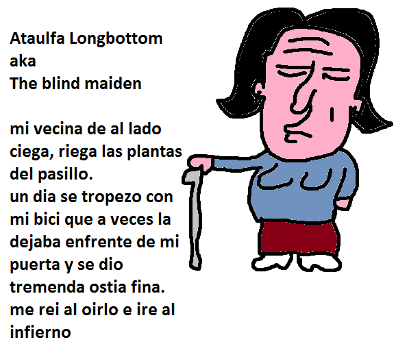 dibujo VECINOS DEGENERADOS con PAINT y os los PRESENTO