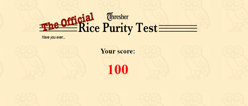 rice purity test 2