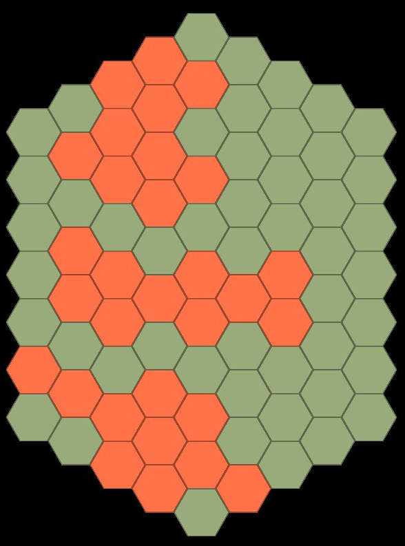 Пин на доске HEX Grid