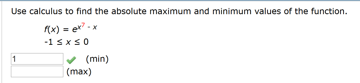 absolute max and min calculator