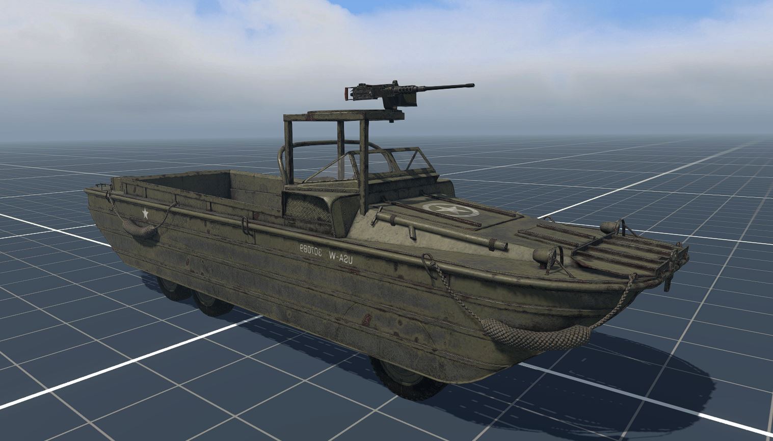 DUKW with Browning M2 HMG