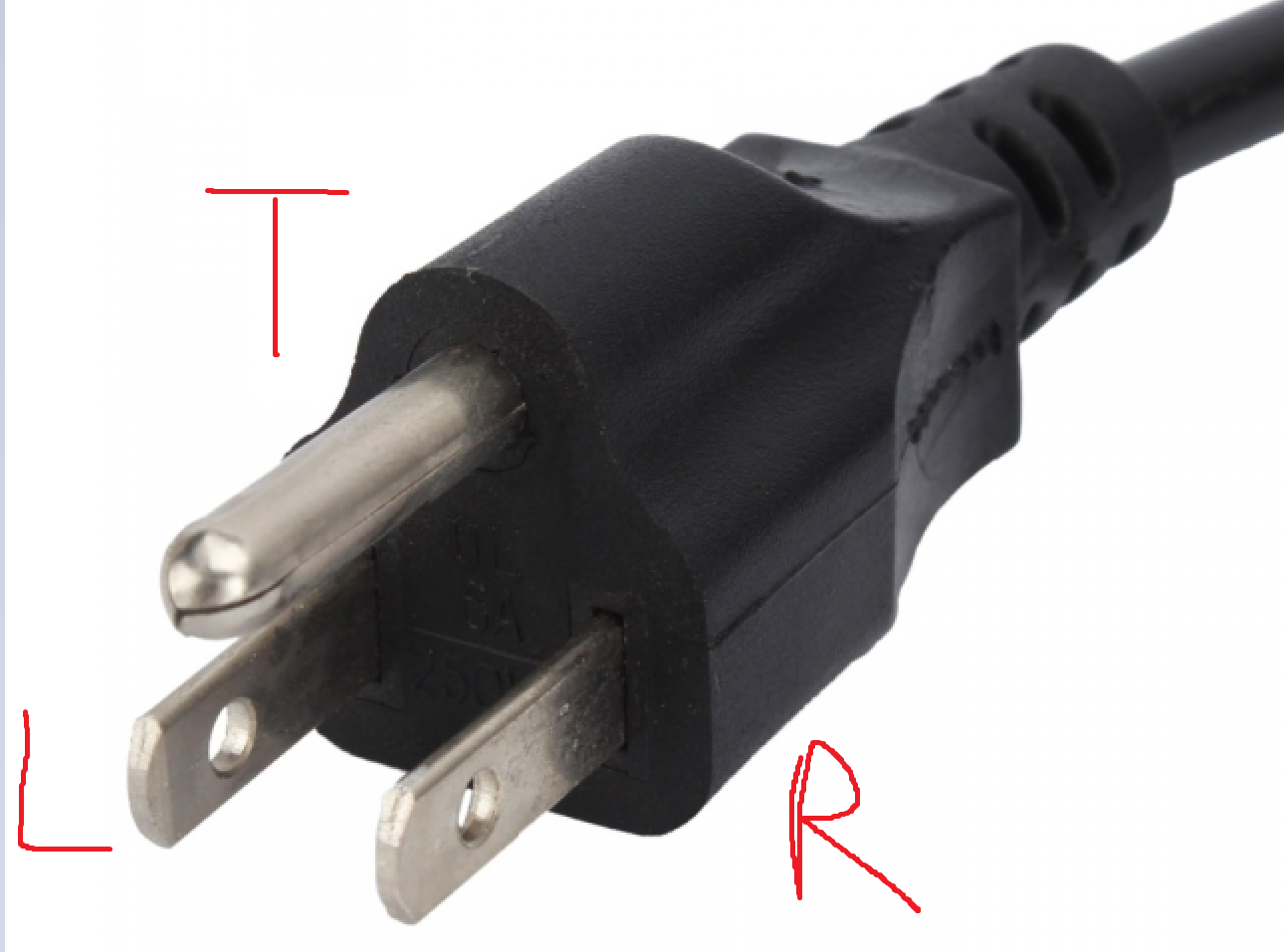 [Help] In a 3conductor cord, which prongs match up with which colour