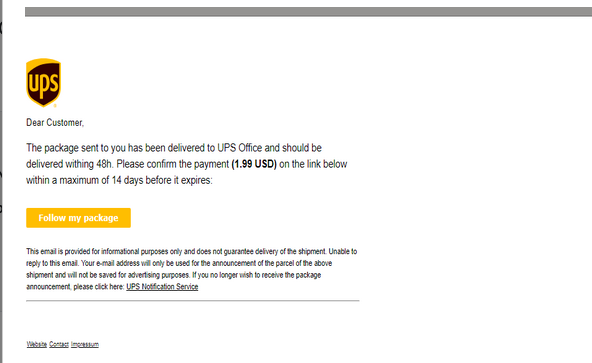 ☑️ UPS Package Letter High Quality Send Inbox HTML 2025 ✅