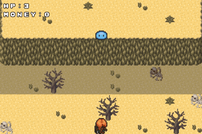 V.S.キレるスライムのゲーム画面