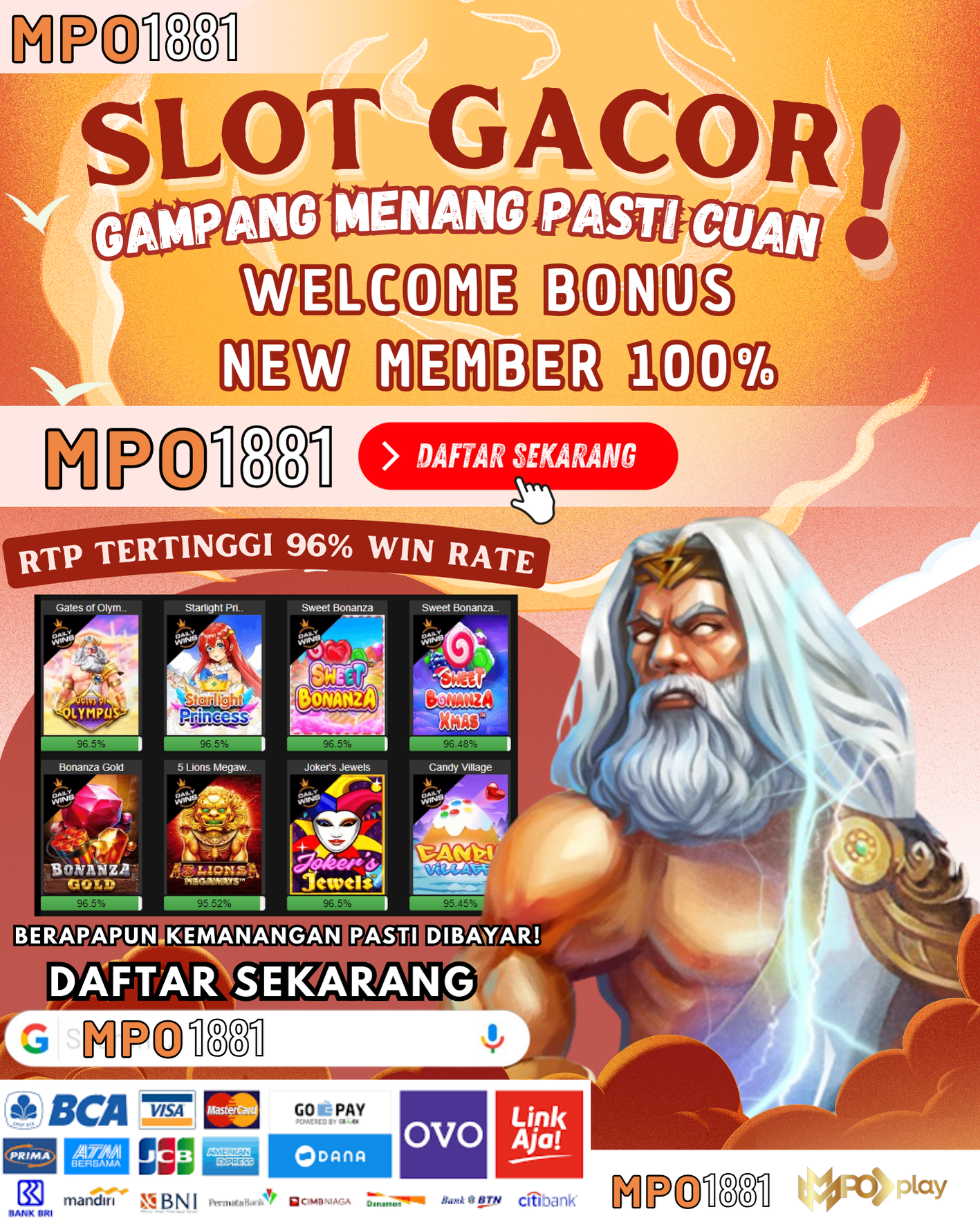 MPO1881: Link Situs Judi Slot Online 88 Gacor Terbaik Seindonesia dan Gampang Maxwin Malam Ini
