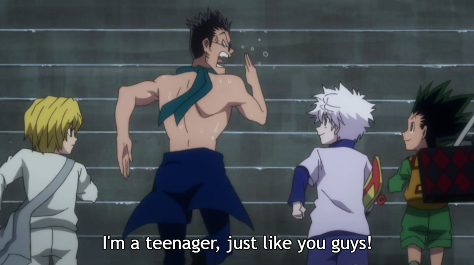 ≻ 15 ≺ Leorio and Gon third wheel. Deffo flirting They say