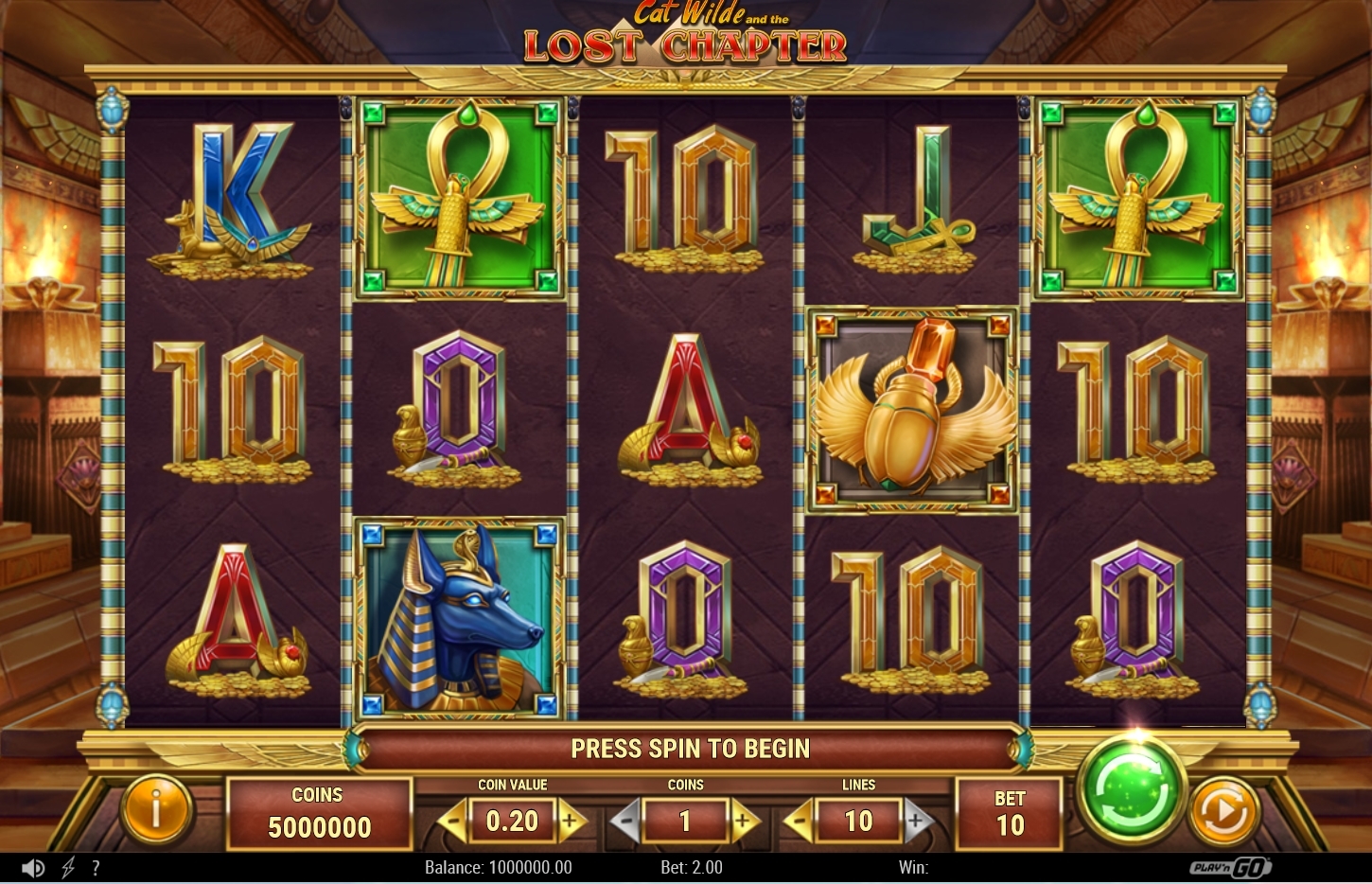 Lost chapter est l'un des meilleurs jeux de machines à sous auxquels vous pouvez jouer au Casino Millionz