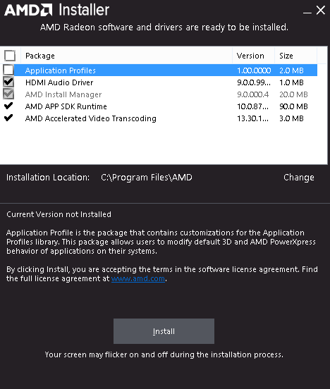 display adapter does not show all ram