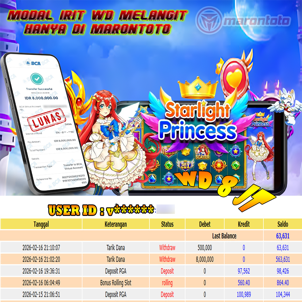BUKTI JEPE SLOT GACOR DI STARLIGHT PRINCESS - PRAGMATIC PLAY