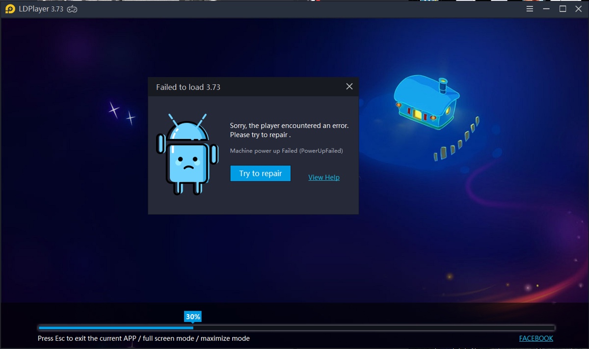ldplayer vt error