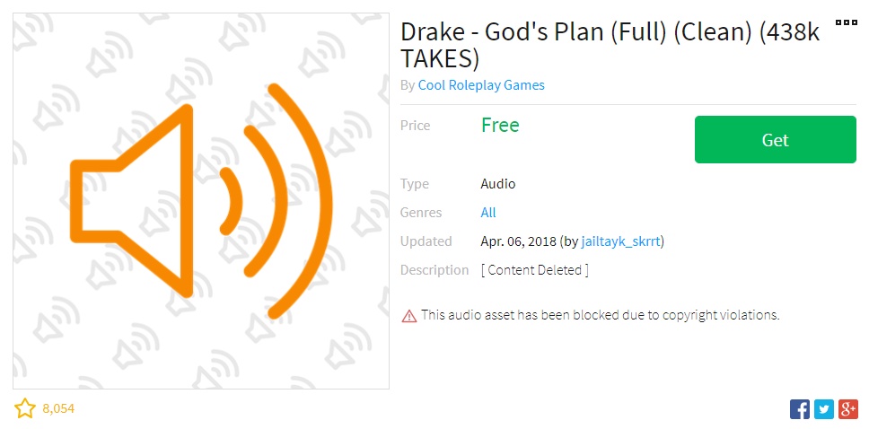 Roblox Audio Drake