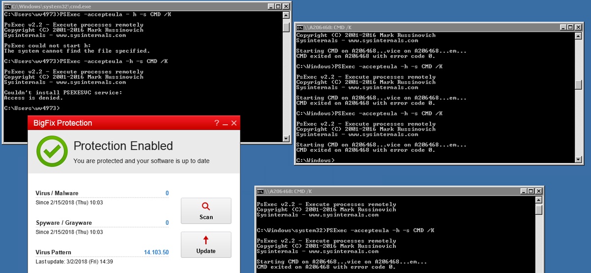 trend micro worry free command line check update