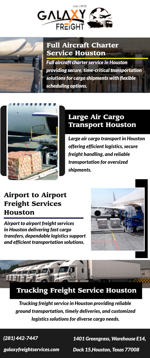 Full Aircraft Charter Services in Houston, TX