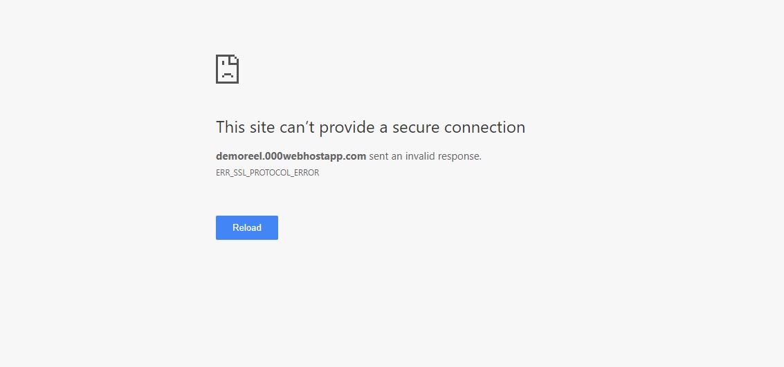 This site can't provide a secure connection error in HTML game ...